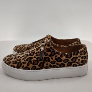 Madden girl cheetah print faux fur sneakers